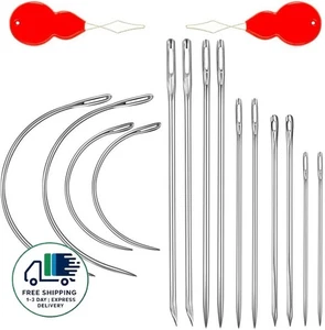 Kit de agujas de coser a mano de alta resistencia, 14 piezas con 10 agujas para - Picture 1 of 6