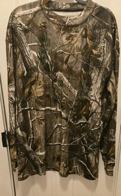 Russell Outdoors Realtree Camo Long Sleeve Hunting Base-layer Shirt Size XL - Image 1 of 4