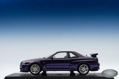 1/18 Autoart Nissan Skyline GT-R R34 V-SPEC Púrpura 🤝TAMBIÉN ABIERTO PARA INTERCAMBIOS 🤝 Foto 1 de 4