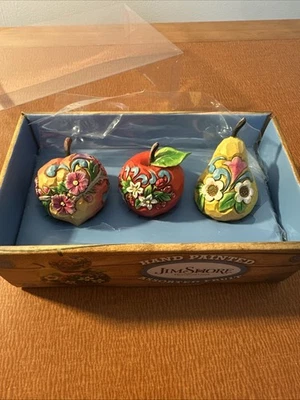 Jim Shore 2016 Enesco Hand Painted Assorted Fruit Rare - Image 1 of 4