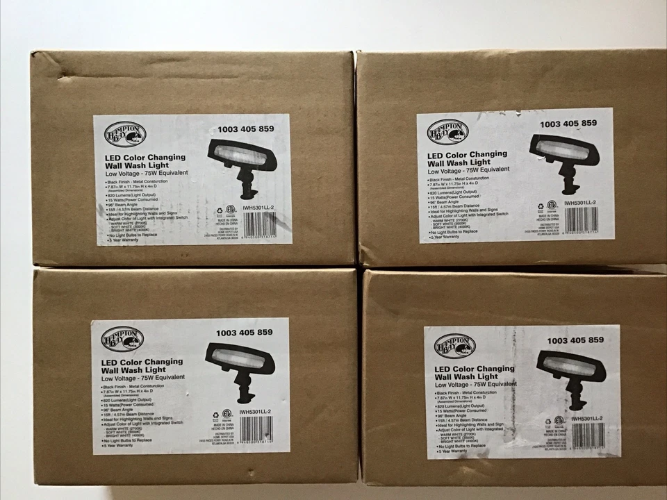 Hampton Bay Low Voltage Black LED Landscape Flood Light