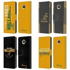AUSTRALIA NATIONAL RUGBY TEAM WALLABIES LEATHER BOOK CASE FOR MOTOROLA PHONES