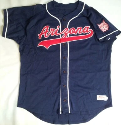 VINTAGE RARE  MADE IN USA RIPON ARIZONA WILDCATS PRO CUT BASEBALL JERSEY SIZE 48 - Image 1 of 4