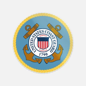 Calcomanía adhesiva de vinilo con sello de la Guardia Costera de los Estados Unidos - Imagen 1 de 1