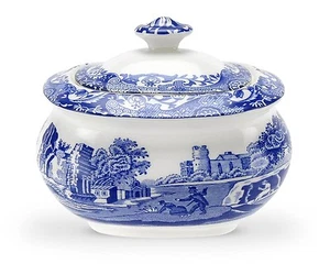 Spode Blue Italian Sugar Box - Picture 1 of 1