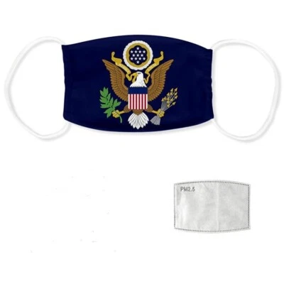 American Flag FACE MASK Reusable Washable Unisex Face Cover USA Seller - Image 1 of 3