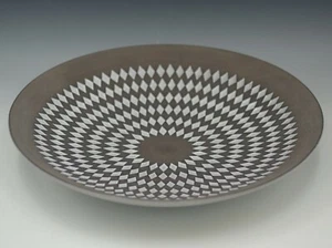 MID CENTURY MODERN  INGRID ATTERBERG UPSALA EKEBY SWEDEN PEPITA  CENTER BOWL 11" - Picture 1 of 10