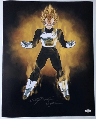 Chris Sabat Signed Autographed 16x20 Photo Dragon Ball Z Vegeta JSA COA 14 Cover