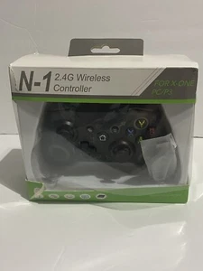 N-1 2.4G Wireless Controller - Xbox One/One S/One X/P3 Host/Windows 7/8/10 Black - Picture 1 of 4