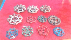 De colección -11-- Manivela-Agua -Aire-Fluidos-Mango de válvula-10-Aluminio-1-Metal - Imagen 1 de 7