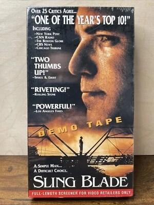 Sling Blade VHS Rare Demo Tape Promo Screener Billy Bob Thornton Hollywood Hits Foto 1 de 4