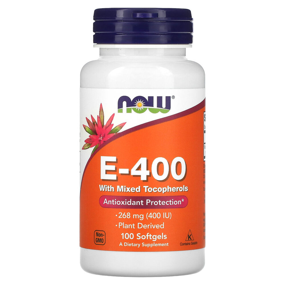 E-400 with Mixed Tocopherols, 268 mg (400 IU), 100 Softgels