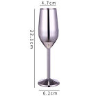 220Ml Stainless Steel Goblets Red Wine Glass Juice Drink Champagne Cup Barwar $D
