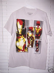 Marvel Iron Man 3 Herren T-Shirt Gr. M 38/40 grau - Bild 1 von 4