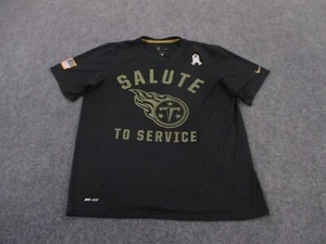 Tennessee Titans Shirt Mens L NFL Team Dri Fit Nike Salute To Service Army Flag - Picture 1 of 11
