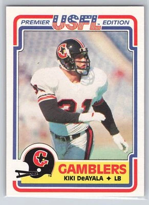 1984 Topps USFL #33 Kiki Deayala RC - Image 1 of 2