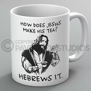 Wie macht Jesus seinen Teebecher Becher Bibel Herr Christ Kirche Religiös Lustig - Bild 1 von 1