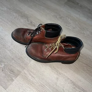vintage red wing boots Size 7B Women’s Steel Toe - Picture 1 of 12