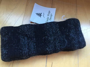 CEDAR RIDGE DESIGN Women's Black Wool Winter Head Band w/ Stripes NEW - Picture 1 of 5