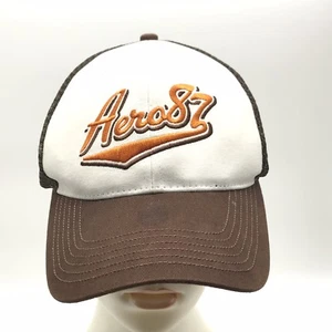 Baseball Ball Cap Hat Aeropostale 87 Limited Edition Brown a& Beige Snapback - Picture 1 of 9