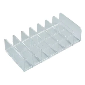 Clear Acrylic CD DVD Holder Storage Media Organizer Shelf Stand Holds Upto 14 CD - Picture 1 of 8