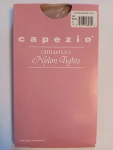 Capezio Childrens Nylon Tights Style 3C Color SUN Size L - Picture 1 of 2
