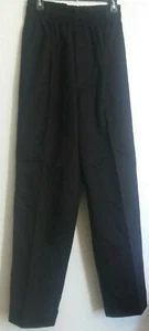 New Black Unisex Chef Pants, Size Small, Uniforms, Work, School, - Picture 1 of 11