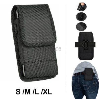 Vertical Cell Phone Holster Wallet Case Pouch With Belt Clip For iPhone Samsung - Image 1 of 4