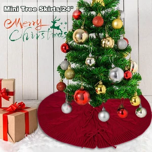 Christmas Party Essential Festive Creator Knitted Tree Skirt Decoration - Picture 1 of 8
