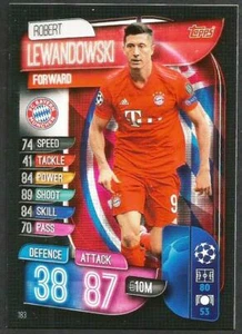 TOPPS CHAMPIONS LEAGUE MATCH ATTAX 2019-20-#183-BAYERN MUNICH-ROBERT LEWANDOWSKI - Picture 1 of 1