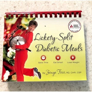 Lickety-Split Diabetic Meals Cookbook By Zonya Foco Spiral Bound - Picture 1 of 9
