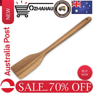 18" Teak Large Wooden Spatula, Heavy Duty Cajun Stir Paddle for Cooking in Big P - Picture 1 of 8