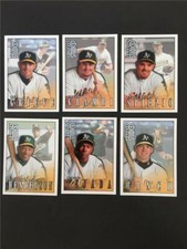 1998 Donruss Studio Oakland A's Athletics Team Set 6 Cards