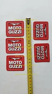 Moto Guzzi lotto 5 adesivi pubblicitari originali anni 70 factory stickers - Picture 1 of 1
