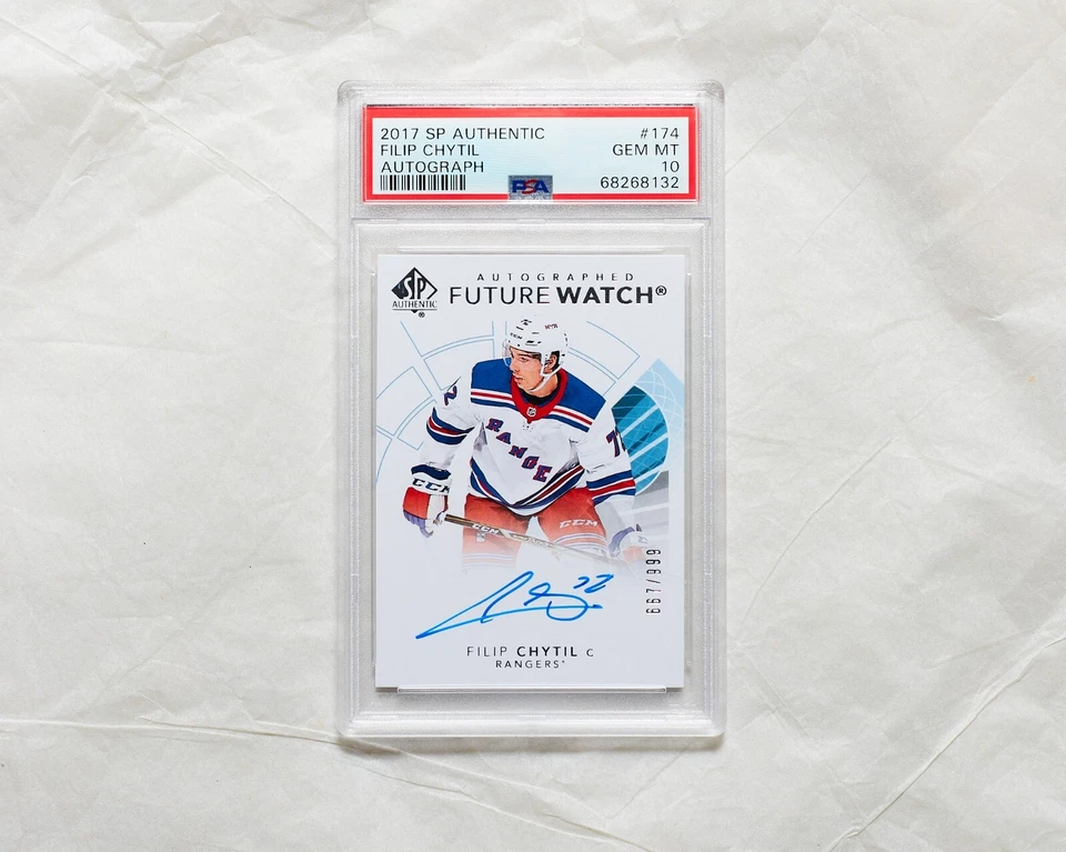 Filip Chytil 2017-18 Sp Authentic Future Watch Auto PSA 10 - Image 1 of 1