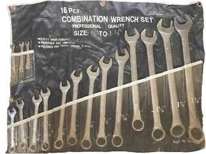 16 Piece Combination Wrench Set , 1/4” - 1-1/4” - Picture 1 of 1