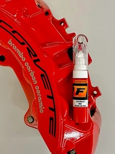 Touch up paint for PORSCHE CHEVROLET TESLA BREMBO RED BRAKE CALLIPER CORVETTE - Picture 1 of 5