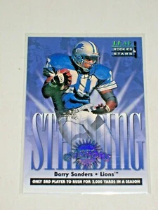 1998 Leaf Rookies & Stars Standing Ovation 4 Barry Sanders Lions /5000 HOF - Bild 1 von 6