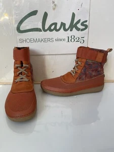 Clarks Rare Leather Ankle Boots Size UK 5.5 EU 39 - Picture 1 of 10