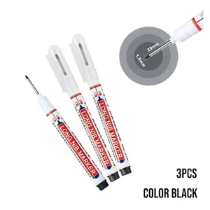 Bohrlochmarker Set schwarz 1,5mm 3 Stück Wasserfest Tiefenmarker Handwerk Beruf - Bild 1 von 3