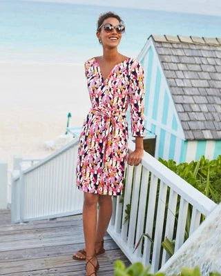 NWT BODEN Dress Womens Parrot Bird Print Linen Colorful Belted SMALL SZ 4 - Image 1 of 4