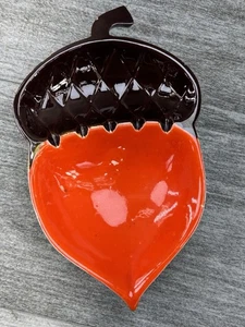 VTG MCM Rosa Signed 60s Acorn Ashtray Dish Fall Autumn Thanksgiving 1967 - Picture 1 of 14
