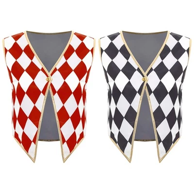 Mujeres Circo Ringmaster Cosplay Performance Disfraz Sin Mangas Cuello en V Conjunto Foto 1 de 3