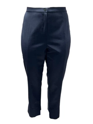 Pantalones para mujer Marina Rinaldi azul radial pierna recta nuevos con etiquetas Foto 1 de 2