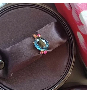 Pomellato Bahia London Blue Topaz Ring - Picture 1 of 7