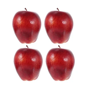 4PCS Sfondo Alimentare Rosso Artificiale Rosso Delizioso Mele Decorazioni - Foto 1 di 12