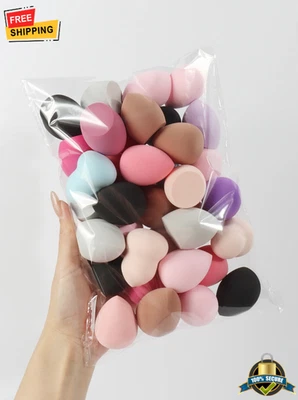 Medium Beauty Sponge Makeup Blending Puff 6/12/24 pcs Random Colors - Image 1 of 4