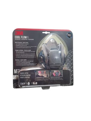 3M - 65023QLHA1-C Pro MultiPurpose Respirator with Quick Latch, Medium(EXP: - Image 1 of 4