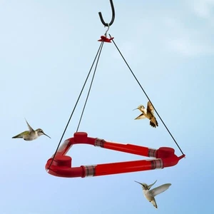 WOODLINK  9-Port DINNER BELL TRIANGLE HUMMINGBIRD FEEDER  #24971             /dm - Picture 1 of 1