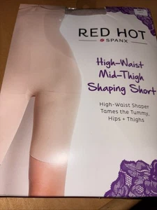 RED HOT by Spanx High Waist Mid Thigh Shapiing Short beige Gr. 2 (125-155 Lbs) - Bild 1 von 3
